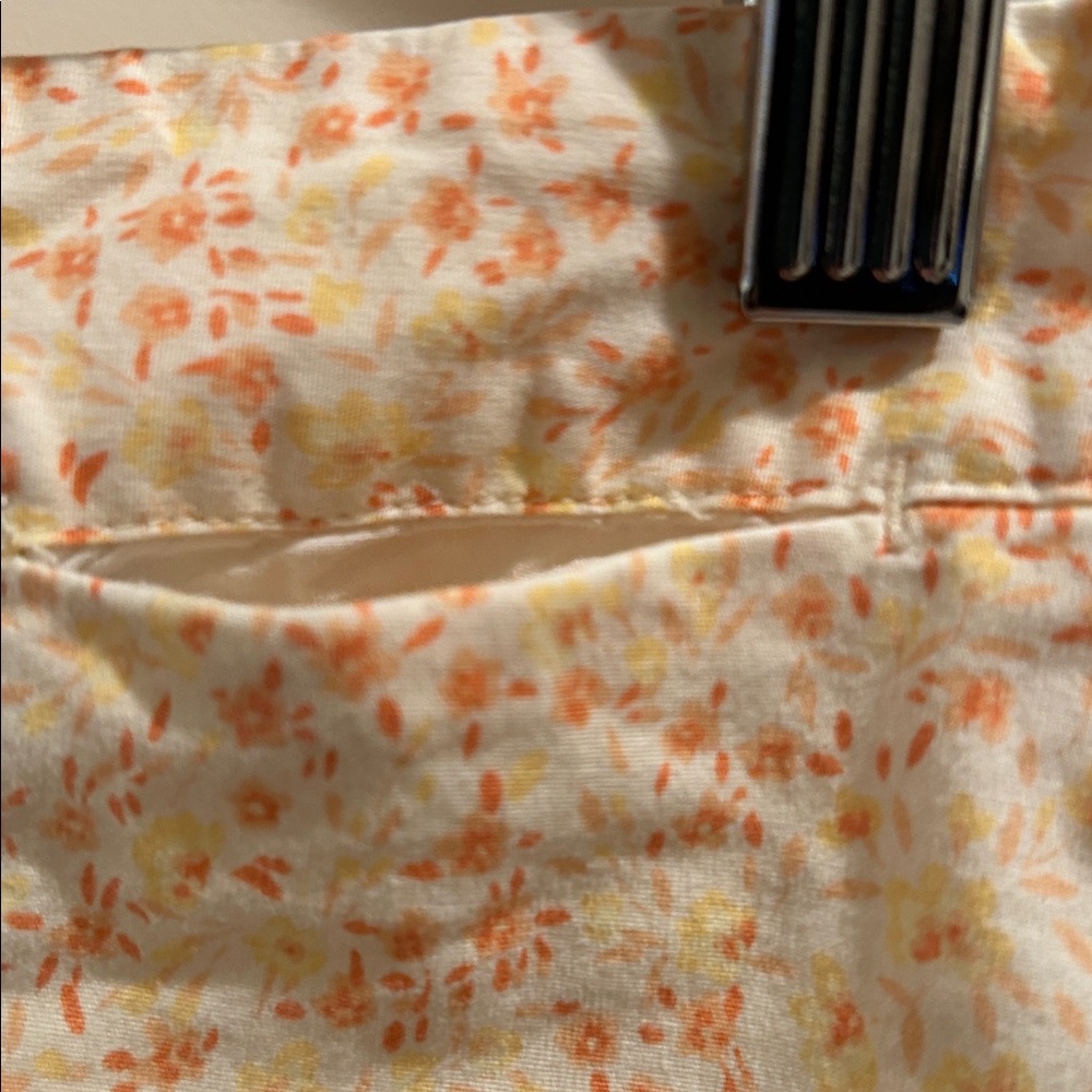 American Eagle Outfitters stretch Floral boxy preppy Skirt pockets/zip back 10 - Picture 7 of 12
